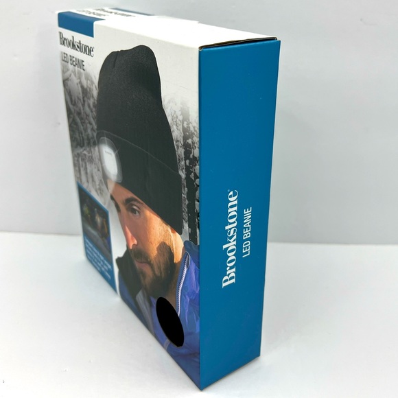 BROOKSYONE, LED BEANIE, BLACK COLOR, UNISEX, ONE SIZE FITS ALL, KNITTED HAT - Picture 2 of 10